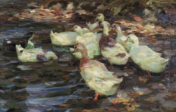 Duckscavorting At Shore - view 1