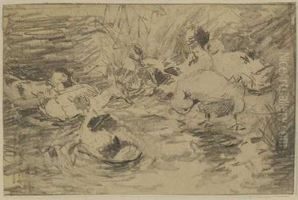 Sieben Enten. - view 1