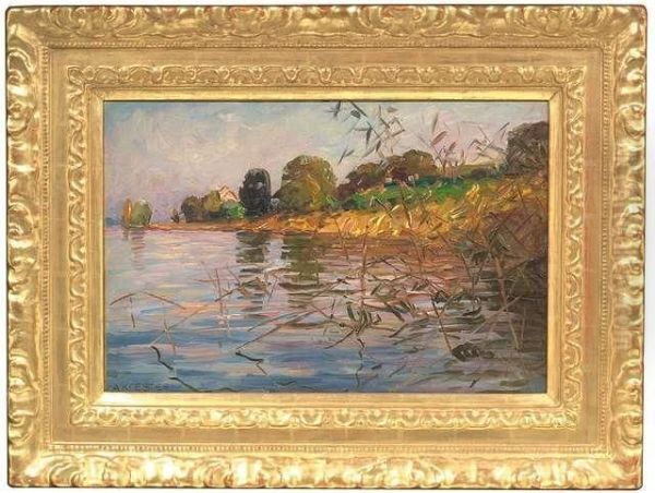 Koester, Alexander. Lakeside With Reed - view 1