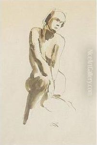 Sitzender Akt (seated Nude) by Georg Kolbe