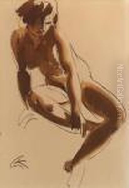 Sitzende Frau - view 1