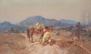 Before The Mountain Range by Stepan Feodorovich Kolesnikov