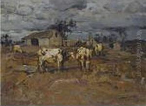 Out To Pasture by Stepan Feodorovich Kolesnikov