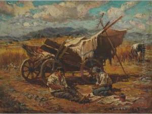 Na Senokose (harvested Field) by Stepan Feodorovich Kolesnikov