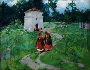Sommerlandschaft Mit Kirche