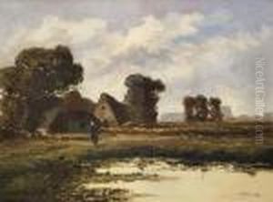 Weite Dorflandschaft by Stepan Feodorovich Kolesnikov
