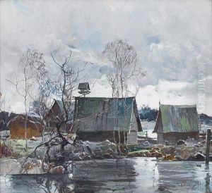 The Tranquil Farm by Stepan Feodorovich Kolesnikov