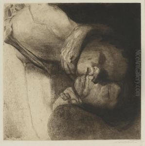 Tod, Frau Und Kind (knesebeck 108 Xiv) by Kathe Kollwitz