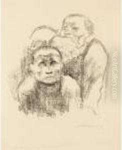 Gefangene, Musik Horend by Kathe Kollwitz