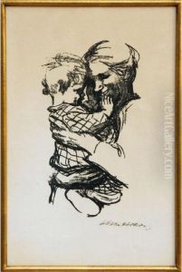 Mother And Child 1 & 2 by Kathe Kollwitz