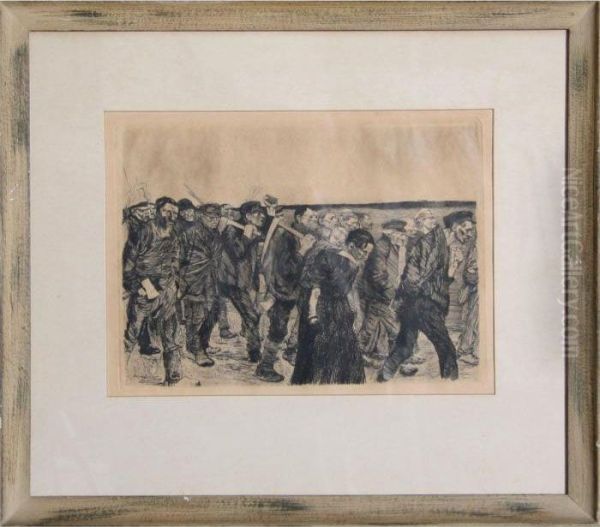 Weberzug, Plate 4 From The "ein Weberstand" (weaver Revolt) Series - view 1