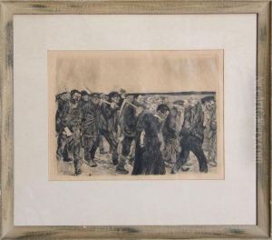 Weberzug, Plate 4 From The "ein Weberstand" (weaver Revolt) Series by Kathe Kollwitz