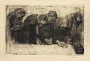 Gedenkblatt Fur Karl Liebknecht by Kathe Kollwitz