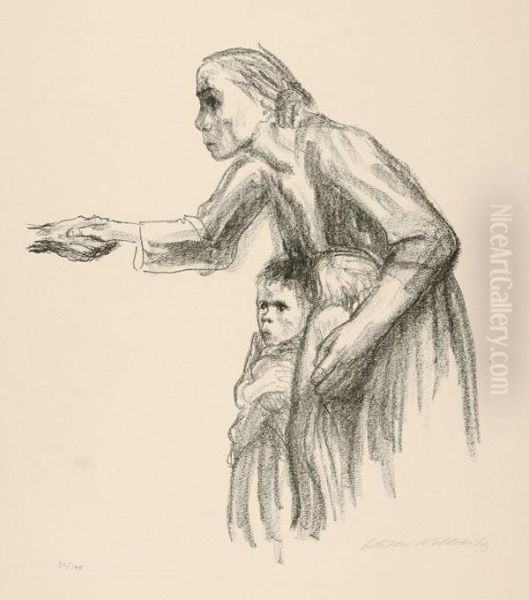 Frau Vertrautsich Dem Tod An - view 1