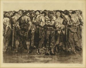 Die Gefangenen by Kathe Kollwitz
