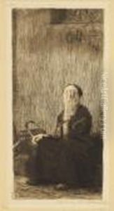 An Der Kirchenmauer.. by Kathe Kollwitz