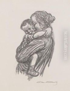 Mutter Mit Jungen by Kathe Kollwitz