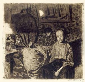 "junges Paar" by Kathe Kollwitz