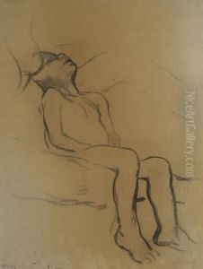 Schlafender Junge. by Kathe Kollwitz