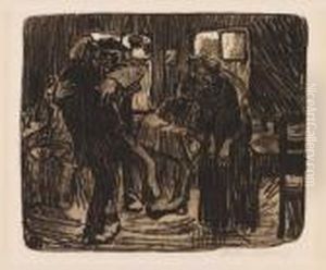 Hamburger Kneipe. by Kathe Kollwitz