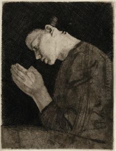 Betendes Madchen by Kathe Kollwitz