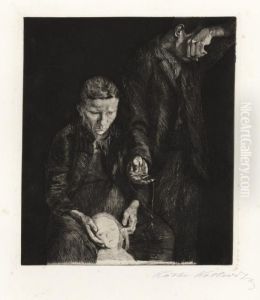 Zertrene (arme Familie) by Kathe Kollwitz