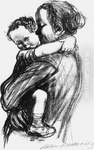 Mutter Mt Jungen by Kathe Kollwitz