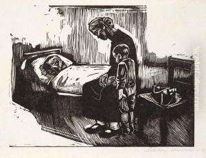 Besuch Im Krankenhaus by Kathe Kollwitz