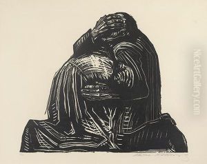 Die Eltern. by Kathe Kollwitz