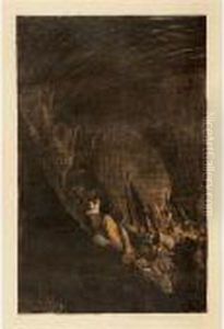 Bewaffnung In Einem Gewolbe by Kathe Kollwitz