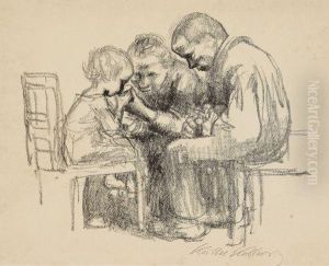 Besuch Im Kinderkrankenhaus by Kathe Kollwitz