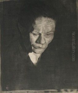 Gesenkter Frauenkopf by Kathe Kollwitz