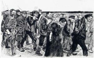 Weberzug by Kathe Kollwitz