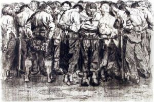 Die Gefangenen by Kathe Kollwitz