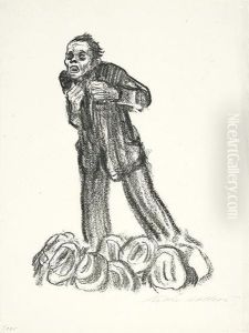 Der Agitationsredner (ii Fassung). by Kathe Kollwitz