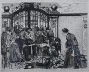 Revolt Of The Weavers by Kathe Kollwitz