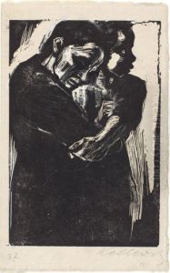 Frau Mit Kind Auf Dem Arm by Kathe Kollwitz