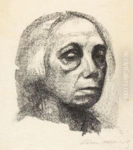 Kleines Selbstbildnis by Kathe Kollwitz