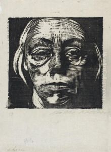 Selbstbildnis Von Vorn by Kathe Kollwitz