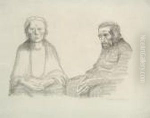 Die Eltern by Kathe Kollwitz