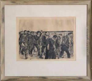 Weberzug, Plate 4 From The "ein Weberstand" (weaver Revolt)series by Kathe Kollwitz