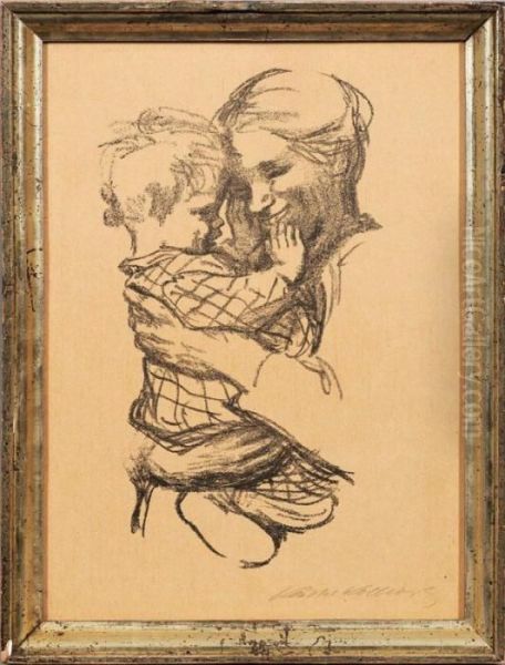 "mutter Mit Kind Aufdem Arm". Originaltitel - view 1