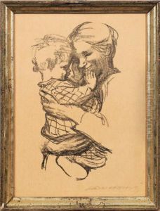 "mutter Mit Kind Aufdem Arm". Originaltitel by Kathe Kollwitz