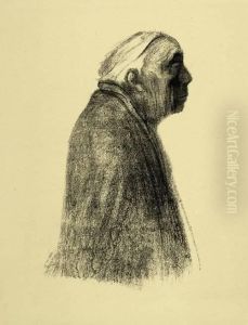 Selbstbildnis Im Profil Nach Rechts by Kathe Kollwitz