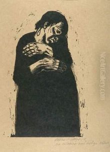Die Witwe I. 1921 by Kathe Kollwitz