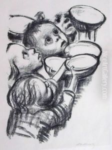 Deutschlands Kinder Hungern! 1923 Von Dem Knesebeck 202 A Iv A 1 by Kathe Kollwitz