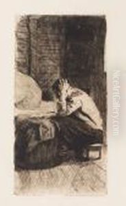 Frau An Der Winge by Kathe Kollwitz