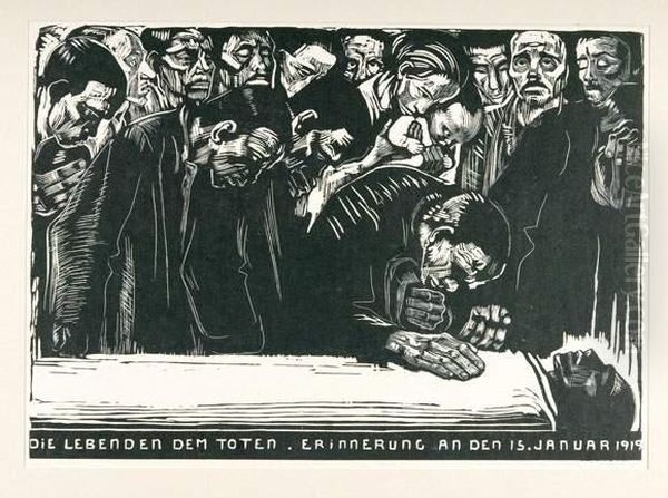 Gedenkblatt Fur Karl Liebknecht. - view 1
