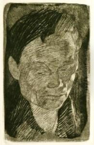 Frauenkopf by Kathe Kollwitz