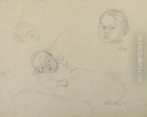 Kinderkopfe by Kathe Kollwitz